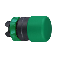 SQ D ZB5AC34; MUSHROOM HEAD 30MM GREEN