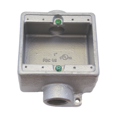 ACP FDC250A; 2G ALUM FD BOX 2 HUB 1/2IN