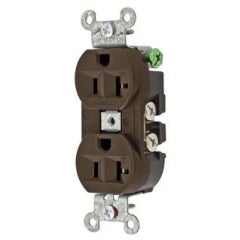 HUBBELL 5362B; 20A 125V DPLX RCPT