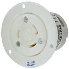 HUBBELL HBL2626; FLGD OUTLET-NMA L6-30R