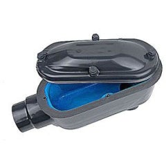 O-CAL LB38-G; 1 IN FORM 8 GRAY PVC CTD