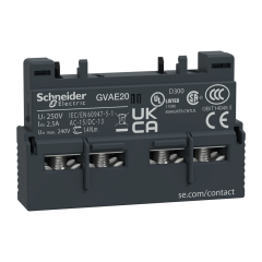 SQ D GVAE20; AUXILIARY CONTACT 2NO